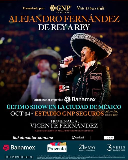 Alejandro Fernandez 2025 CDMX